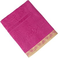 Toalha de Praia Atlântica Marés 100% Algodão 440 g/m² 80x150cm Rosa Elétrico