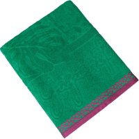 Toalha de Praia Atlântica Marés 100% Algodão 440 g/m² 80x150cm Esmeralda