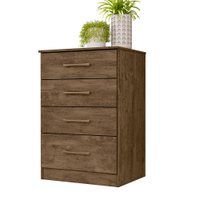 Comoda 4 Gavetas 61 cm MS913 Castanho Wood Moval