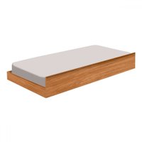 Cama Auxiliar Solteiro Tijucas Nature - Pnr Móveis
