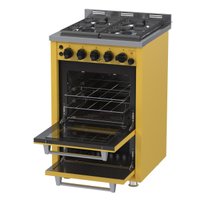 Fogao 4 Bocas Venax Temis Amarelo Gas Glp