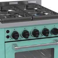 Fogao 4 Bocas Venax Temis Verde Glp