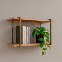 Prateleira De Parede Genialflex Infinity 80cm Savana Champ.