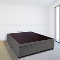 Base Box Baú Casal 138x188x46cm Luana Multimóveis CR35381 Cinza