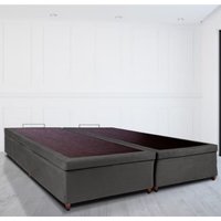 Base Box Baú Bipartido Queen 158x198x46cm Luana Multimóveis CR35382 Cinza