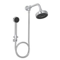 Chuveiro Deca Acqua Plus 1990.C.STD.KIT.N de Parede com Desviador Cromado Cromado