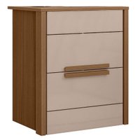 Mesa de Cabeceira Dhara 2 Gavetas 51 cm Carvalho Fendi Moval
