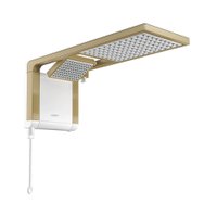 Chuveiro Lorenzetti Acqua Duo Ultra Eletrônico Branco/Matte Gold 127V (5500W)