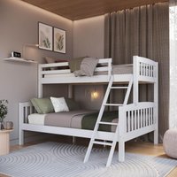 Beliche Madeira Maciça Casal Inferior com Solteiro Superior Serena Multimóveis CR35388 Branco