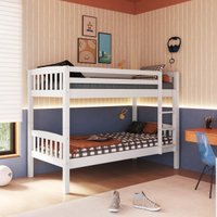 Beliche Bipartido Madeira Maciça para Colchões 188x88cm Aria Multimóveis CR35389 Branco