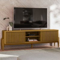 Rack para TV Até 65 Polegadas Sereno 2 Portas 1 Prateleira Cedro - Olivar Móveis