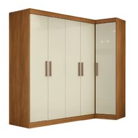 Guarda Roupas Modulado de Canto Madrid com 5 Portas e 2 Gavetas Maxel