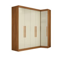 Guarda Roupas Modulado de Canto Madrid com 5 Portas e 2 Gavetas Maxel