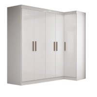 Guarda Roupas Modulado de Canto Madrid c/ 5 Portas e 2 Gavetas Maxel