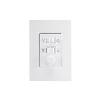 Controle de Ventilador MarGirius Sleek com Dimmer com Placa 4x2 Branco Bivolt Branco