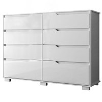 Comoda Georgia 8 Gavetas 147 cm Branco Moval