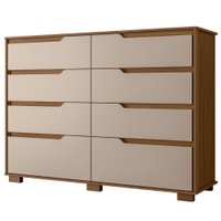 Comoda Georgia 8 Gavetas 147 cm Carvalho Fendi Moval