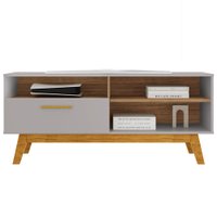 Rack Bancada Tv 55 Pol 136 cm Paladio Off White Cinamomo BECHARA
