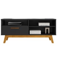 Rack Bancada Tv 55 Pol 136 cm Paladio Preto Fosco BECHARA