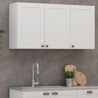 Armário De Cozinha Genialflex Provençal 3 Portas Branco
