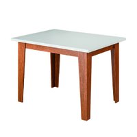 Mesa para Sala de Jantar 1,20m Miami Madeirado/Off White Dobuê