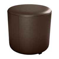 Puff Redondo Decorativo Copenhage Corano Marrom Milani Store