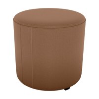 Puff Redondo Decorativo Copenhage 43 cm Veludo Inca Ferrugem Milani Store