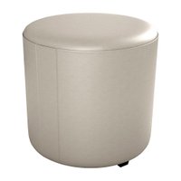 Puff Redondo Decorativo Copenhage Corano Bege Milani Store
