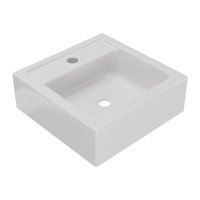 Cuba Sobrepor Banheiro Quadrada 35x12x35cm Multimóveis CR10145 Branco