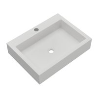 Cuba Sobrepor Banheiro Retangular 49,2x10x36,7cm Multimóveis CR10148 Branco