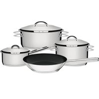 Jogo de Panelas Tramontina Solar em Aço Inox com Fundo Triplo Com 4 Peças