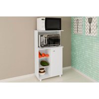 Balcão de Cozinha Fruteira BF3207 c/ 1 Porta 2 Cestos e 1 Nicho 60cm Branco - Tecno Mobili