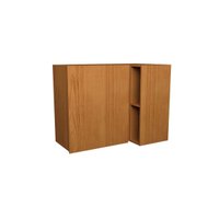 Armário Aéreo p/ Cozinha Denver PH 3106 Canto Reto c/ 1 Porta e 2 Nichos 92,5cm Freijo Rocks - Herval