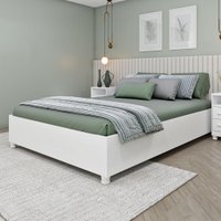 Base de Cama Box Casal Alasca Neve - Pnr Móveis