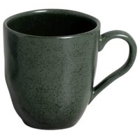 Jogo 10 Canecas Verde Arauco Porto Brasil 273ml Xícara de Chá Cerâmica Servir Bistrô