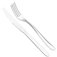 Jogo de Talheres Garfos e Facas 24 Peças Inox Faqueiro Turim Brinox Mesa Posta Almoço Jantar