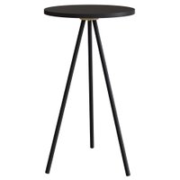 Mesa Lateral Para Sala De Estar 54X35 cm 27943 Preto Artesano