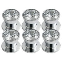 Kit 6 Puxadores Ponto de Luz 3cm Cromado Redondo Trend Torralba Gavetas Armários Móveis