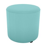 Puff Redondo Copenhage 43cm Veludo Deluxe Verde Milani Store