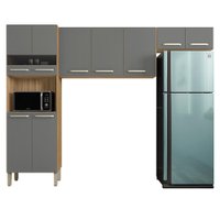 Cozinha 3 Pecas Versalhes 251 cm Freijo Gris KTP