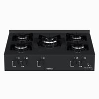 Fogao de Mesa 5 Bocas Venax Grand Petit Line Preto Gas Glp