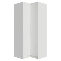 Guarda-Roupa Modulado de Canto 2 Portas Branco Neo Madesa