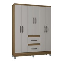 Guarda Roupa Poquema Capri 6 portas 2 gavetas