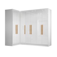 Quarto Modulado de Canto Madrid com 7 Portas Maxel