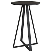 Mesa Lateral Para Sala De Estar 27939 Preto Artesano