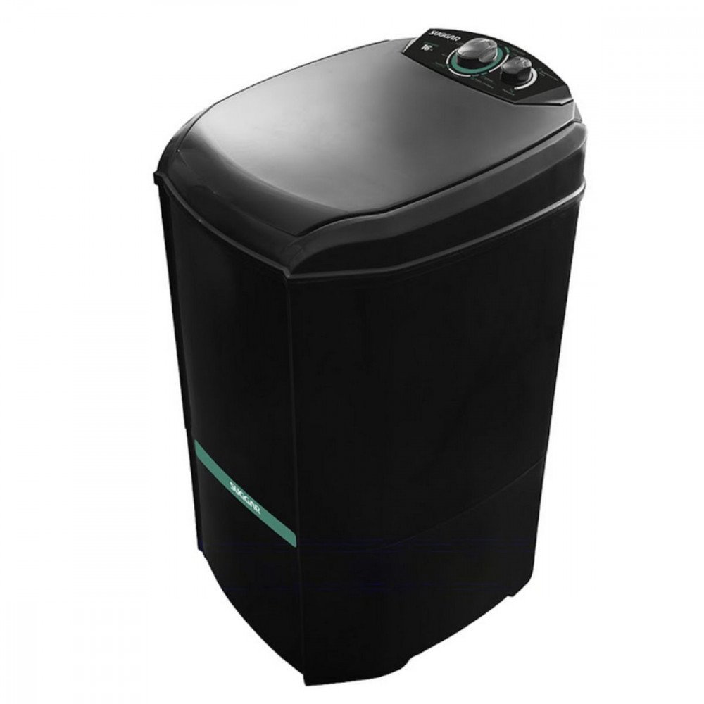 Lavadora de Roupa 16 Kg Preto Lavamatic Suggar - 110v - Lc1621pt