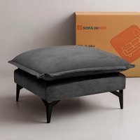 Chaise Modular Boma 60x70x40cm Boucle Cinza Escuro Sofá inBox