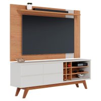 Rack Noronha Painel Leme Tv 70 Pol Extensivel Freijo Off White Matte Colibri