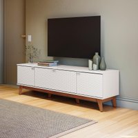 Rack Kappesberg 3 Portas 3D Branco 180cm