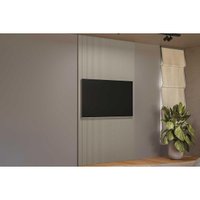 Painel p/ Banheiro até 60 Pol Modular 1.4 Ripado 141x250cm Gris Fosco - Linea Brasil